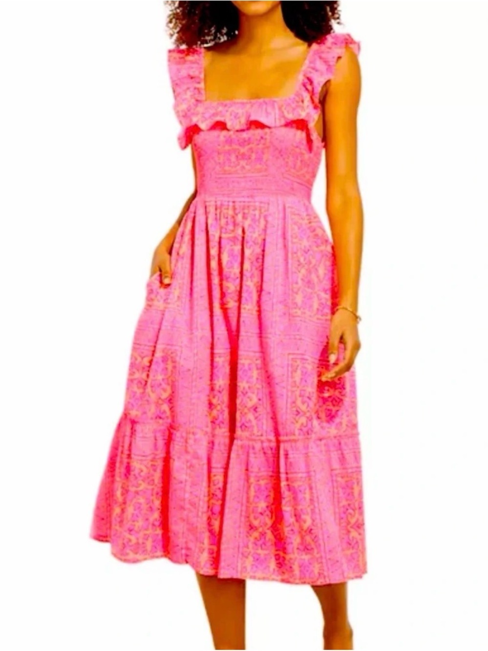 Vineyard Vines smocked ruffle dress